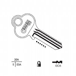 23 1485 ΚΛΕΙΔΙ GLOBE (GL6) (5 ΤΕΜ.)