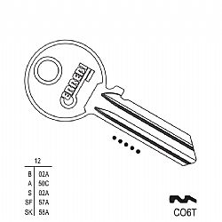 23 2106-Α ΚΛΕΙΔΙ CORBIN (CB6) (5 ΤΕΜ.)