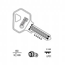 25 2148 ΚΛΕΙΔΙ L&F (LF24) (5 ΤΕΜ.)