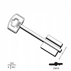 21 1461 ΚΛΕΙΔΙ SECUREMME (5SCM8) (5 ΤΕΜ.)