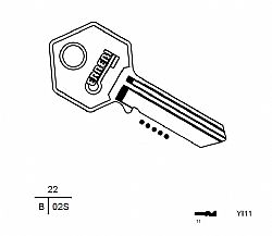 25 2170 ΚΛΕΙΔΙ YETI (YT11) (5 ΤΕΜ.)