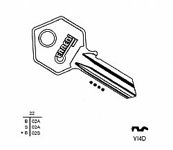 290072 ΚΛΕΙΔΙ YALE (YA6) (5 ΤΕΜ.)