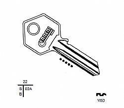 2181 ΚΛΕΙΔΙ YALE (YA226) (5 ΤΕΜ.)