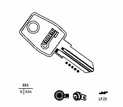 25 2182-Α ΚΛΕΙΔΙ L&F (LF57) (5 ΤΕΜ.)