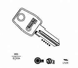 25 2182-Β ΚΛΕΙΔΙ L&F (LF23R) (5 ΤΕΜ.)