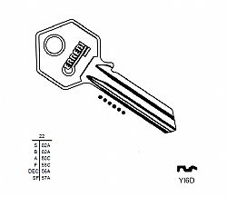 2184 ΚΛΕΙΔΙ YALE (YA31) (5 ΤΕΜ.)