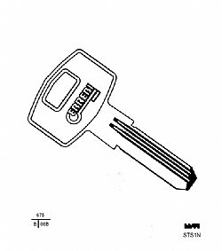 26 2195 ΚΛΕΙΔΙ TESA-STS (TE4-EC5) (5 ΤΕΜ.)