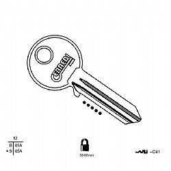 25 2452 ΚΛΕΙΔΙ JMA CISA (CI11D) (5 ΤΕΜ.)