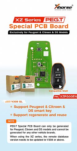 100049 ΠΛΑΚΕΤΑ ΤΗΛ/ΡΙΟΥ XΗORSE VVDI TYPE XZPG00EN