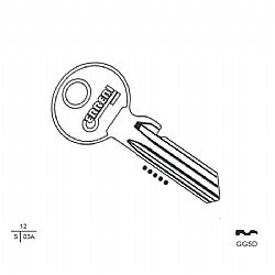290142 ΚΛΕΙΔΙ GEGE (GE1) (5 ΤΕΜ.)